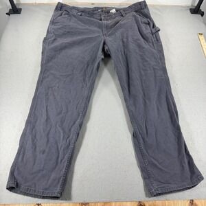 Carhartt Original Fit Canvas‎ Utility Work Pants Womens 24W Gray
